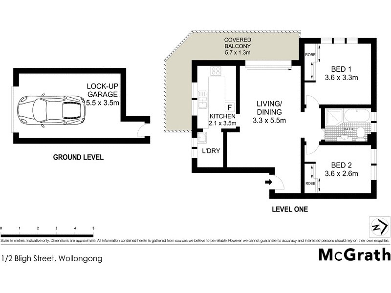 1/2 Bligh Street, Wollongong NSW 2500 Floorplan