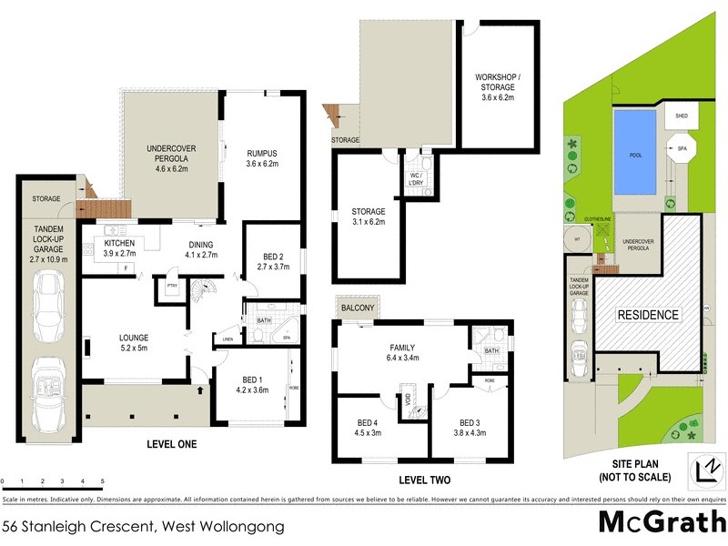 56 Stanleigh Crescent, West Wollongong NSW 2500 Floorplan