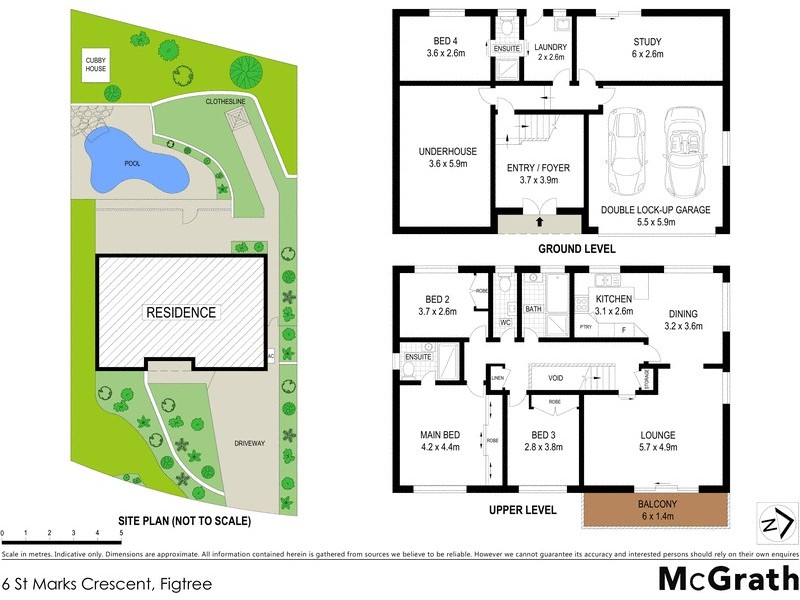 6 St Marks Crescent, Figtree NSW 2525 Floorplan