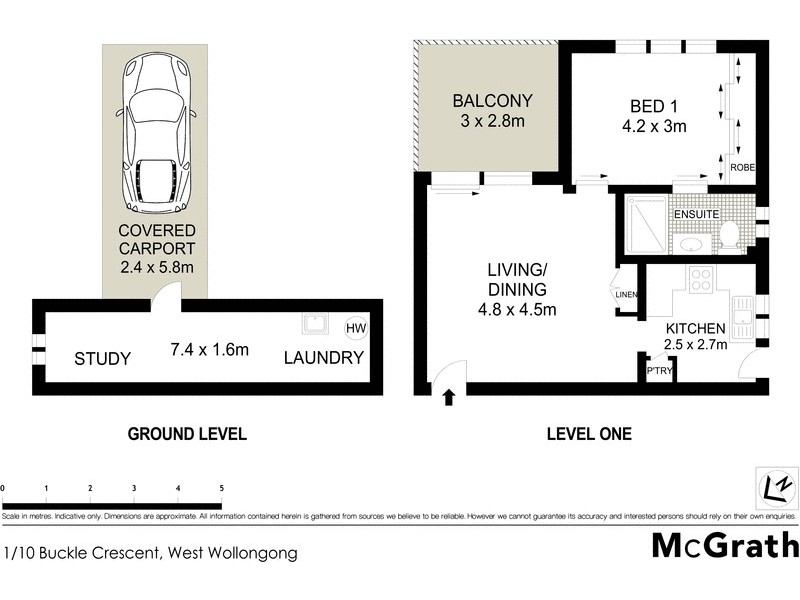 1/10 Buckle Crescent, West Wollongong NSW 2500 Floorplan