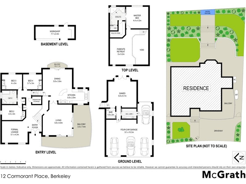 12 Cormorant Place, Berkeley NSW 2506 Floorplan