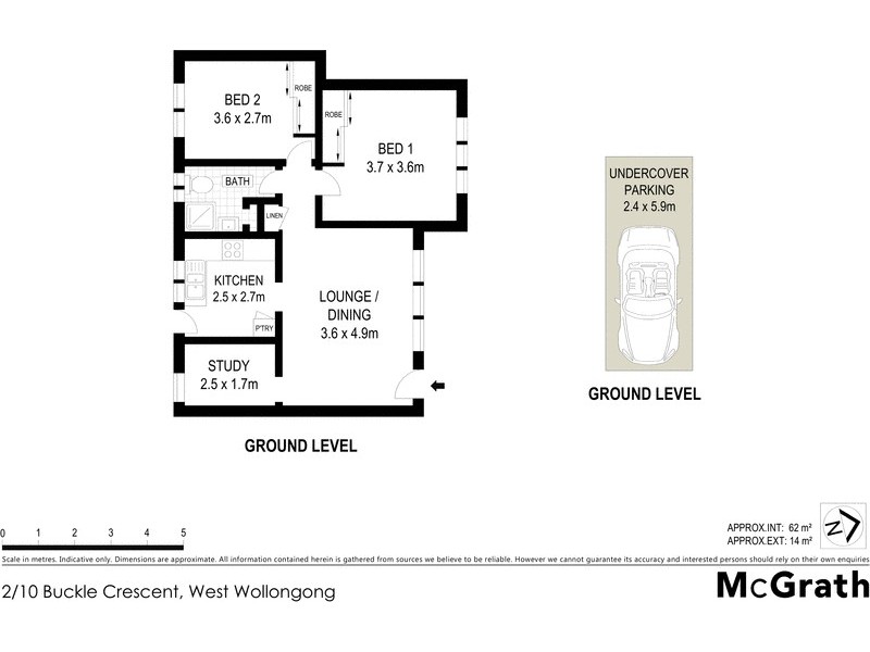 2/10 Buckle Crescent, West Wollongong NSW 2500 Floorplan