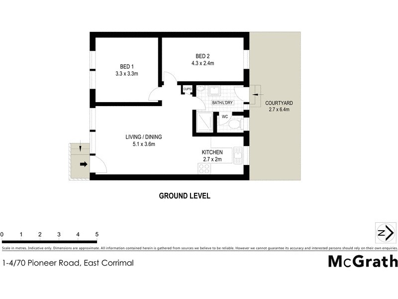 1-4/70 Pioneer Road, East Corrimal NSW 2518 Floorplan
