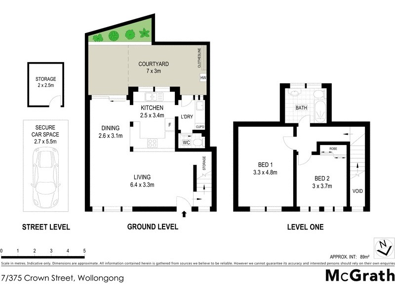 7/375 Crown Street, Wollongong NSW 2500 Floorplan