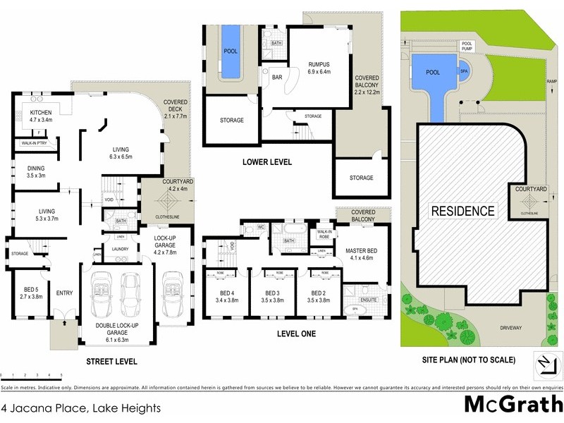4 Jacana Place, Lake Heights NSW 2502 Floorplan