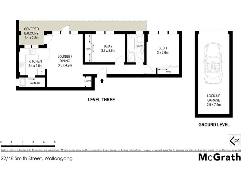 22/48 Smith Street, Wollongong NSW 2500 Floorplan