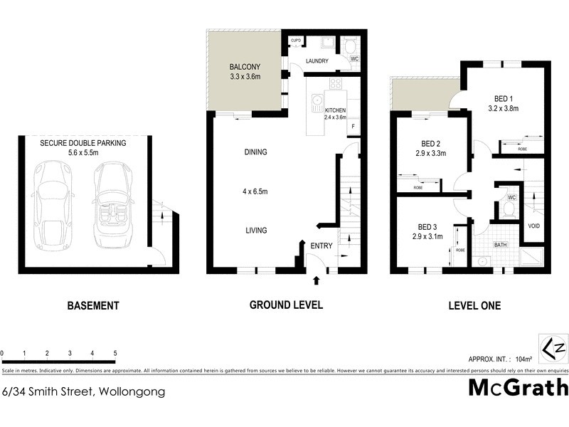 6/34 Smith Street, Wollongong NSW 2500 Floorplan