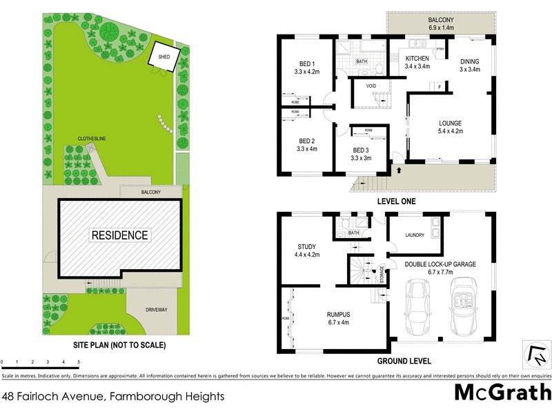 48 Fairloch Avenue, Farmborough Heights NSW 2526 Floorplan