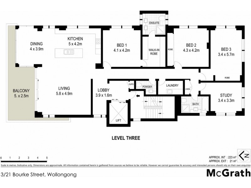 4/21 Bourke Street, North Wollongong NSW 2500 Floorplan
