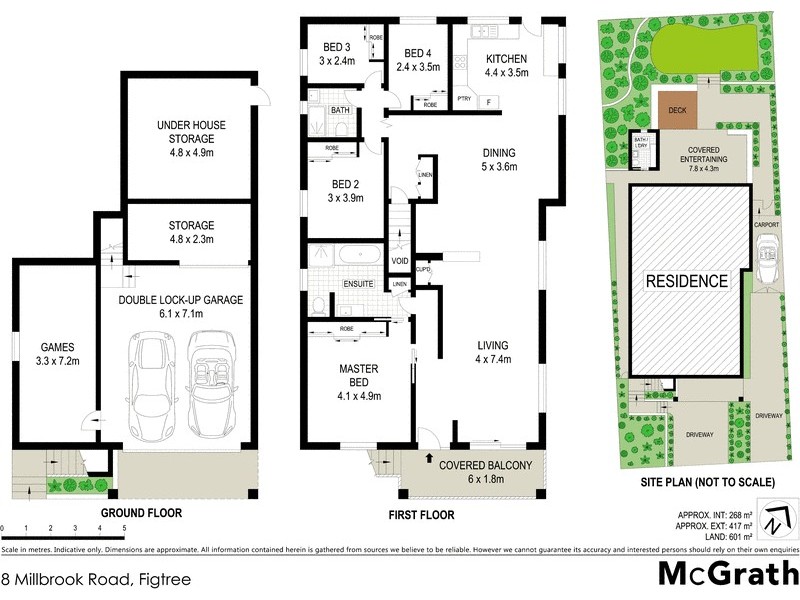 8 Millbrook Road, Figtree NSW 2525 Floorplan