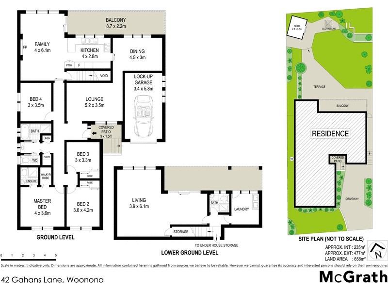 42 Gahans Lane, Woonona NSW 2517 Floorplan