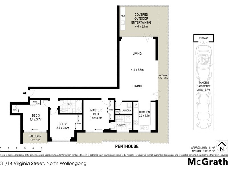 31/14 Virginia Street, North Wollongong NSW 2500 Floorplan