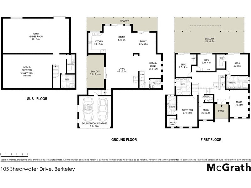 105 Shearwater Drive, Berkeley NSW 2506 Floorplan