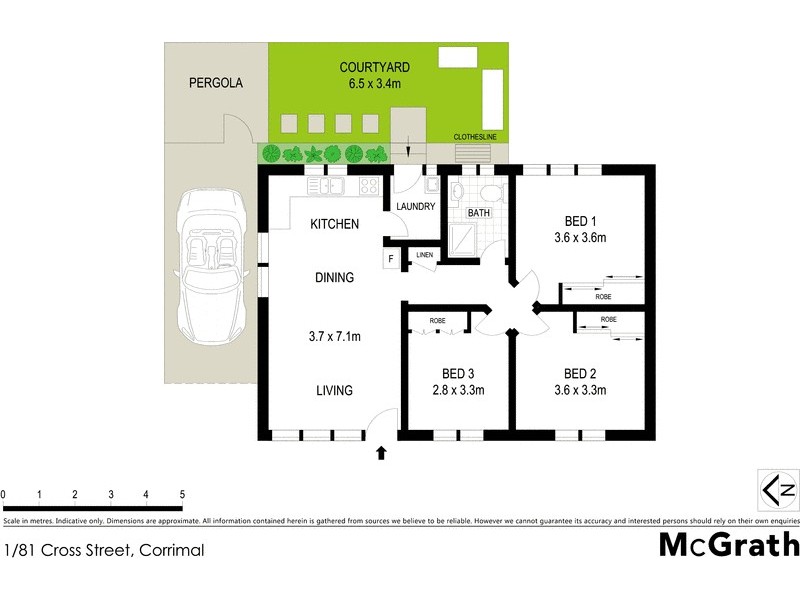 1/81 Cross Street, Corrimal NSW 2518 Floorplan