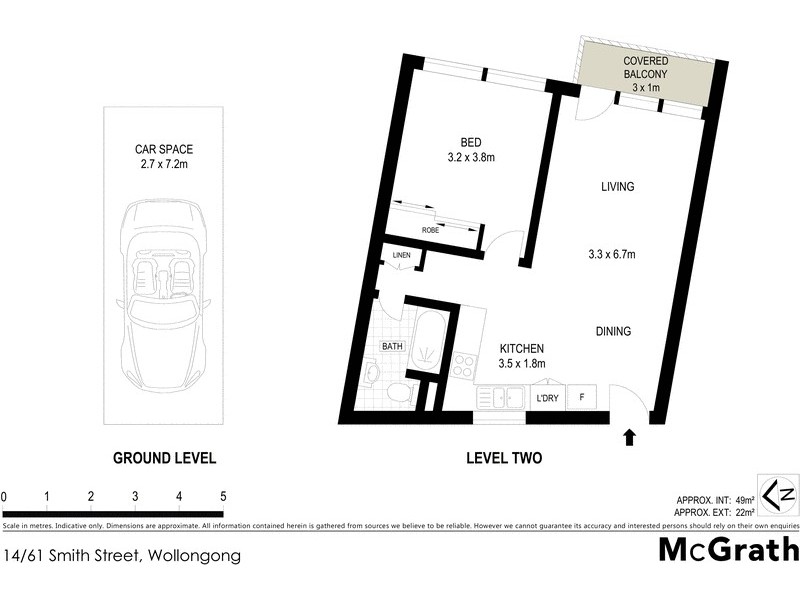14/61 Smith Street, Wollongong NSW 2500 Floorplan
