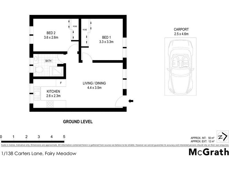 1/138 Carters Lane, Fairy Meadow NSW 2519 Floorplan