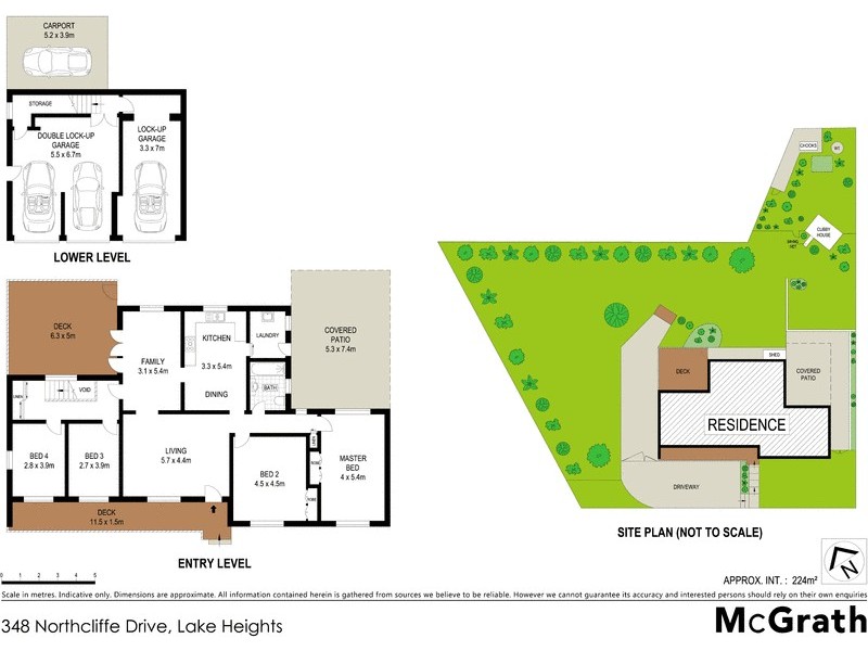 348 Northcliffe Drive, Lake Heights NSW 2502 Floorplan