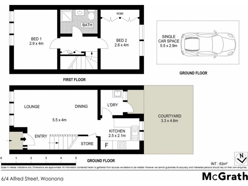 6/4 Alfred Street, Woonona NSW 2517 Floorplan