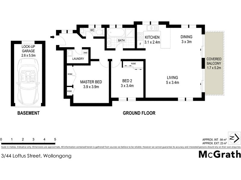 3/44 Loftus Street, Wollongong NSW 2500 Floorplan