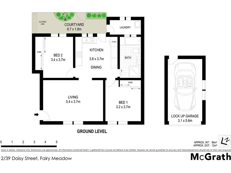 2/39 Daisy Street, Fairy Meadow NSW 2519 Floorplan