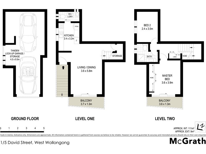 1/5 David Street, West Wollongong NSW 2500 Floorplan