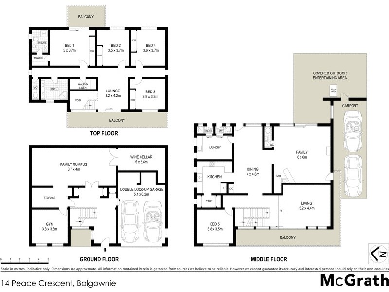 14 Peace Crescent, Balgownie NSW 2519 Floorplan