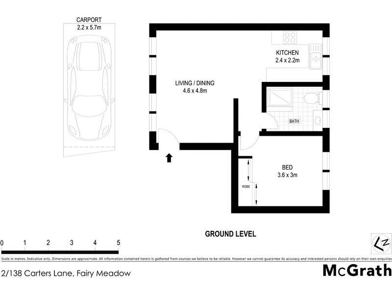 2/138 Carters Lane, Fairy Meadow NSW 2519 Floorplan