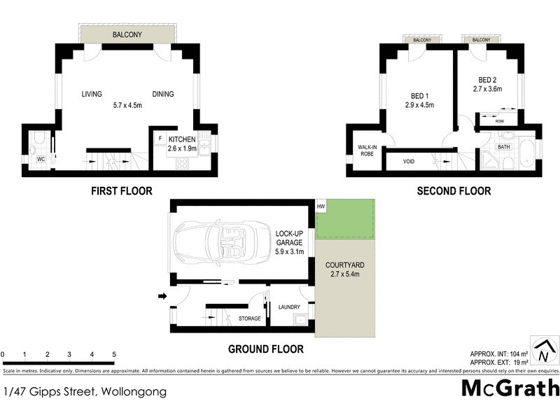 1/47 Gipps Street, Wollongong NSW 2500 Floorplan