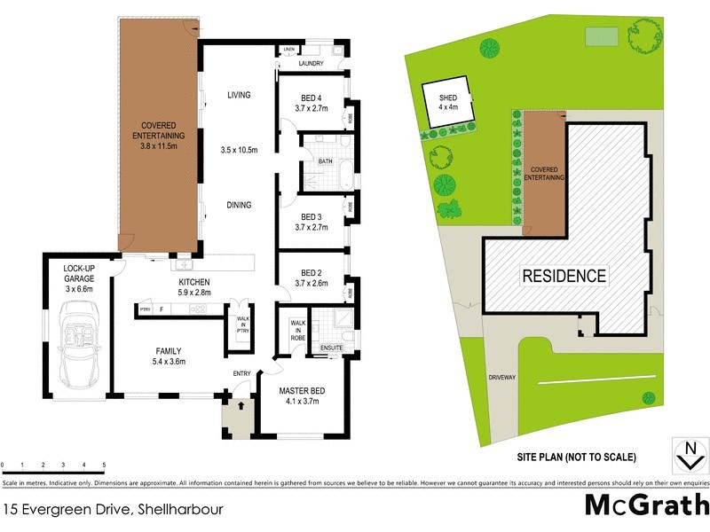 15 Evergreen Drive, Shellharbour NSW 2529 Floorplan