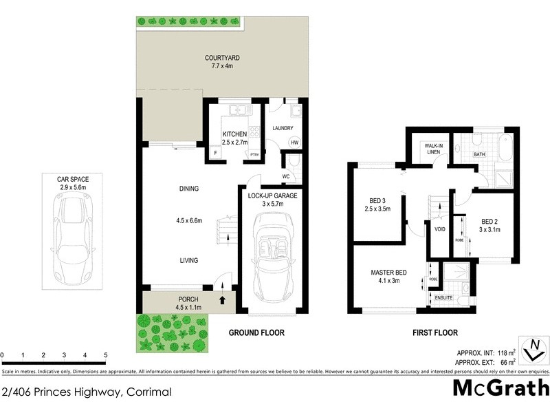 2/406 Princes Highway, Corrimal NSW 2518 Floorplan