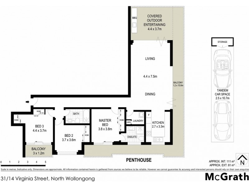 31/14 Virginia Street, North Wollongong NSW 2500 Floorplan