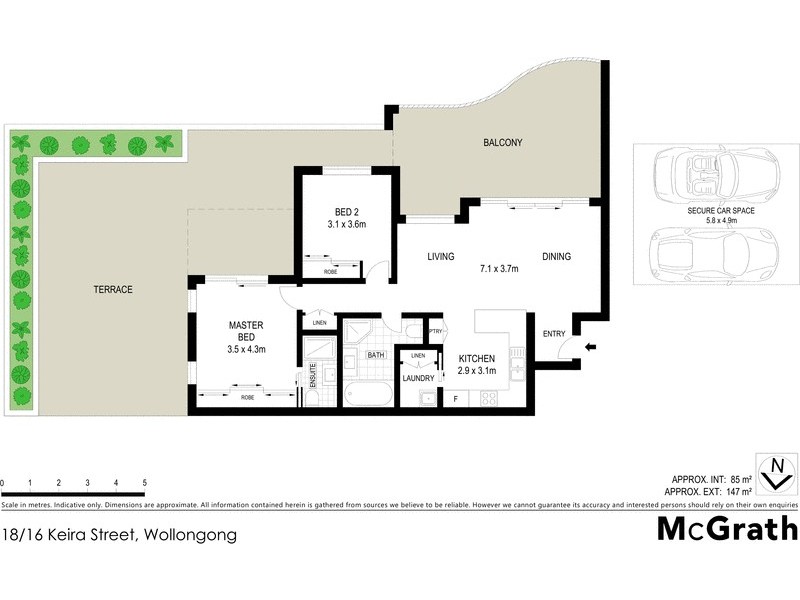 18/16 Keira Street, Wollongong NSW 2500 Floorplan
