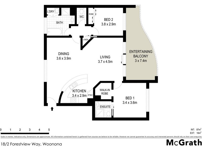 18/2 Forestview Way, Woonona NSW 2517 Floorplan