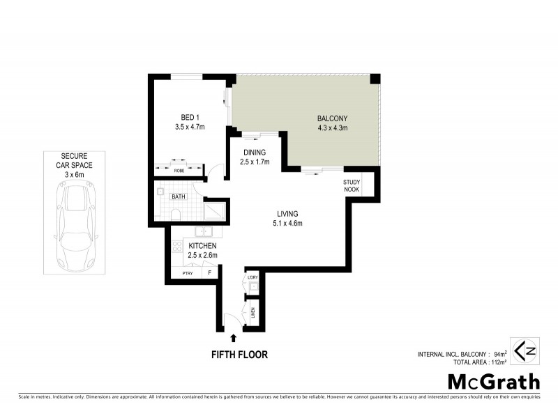 504/1 Grand Court, Fairy Meadow NSW 2519 Floorplan
