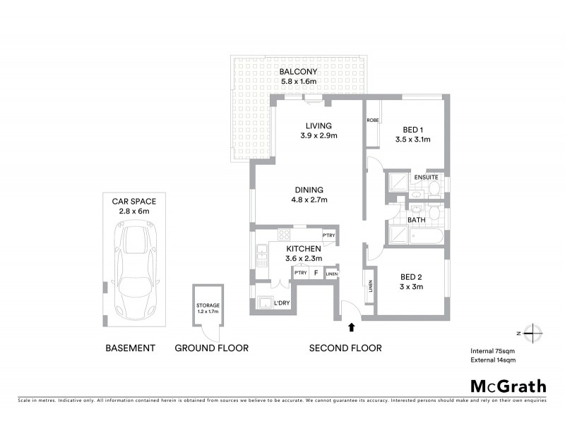 6/11 Ocean Street, Wollongong NSW 2500 Floorplan