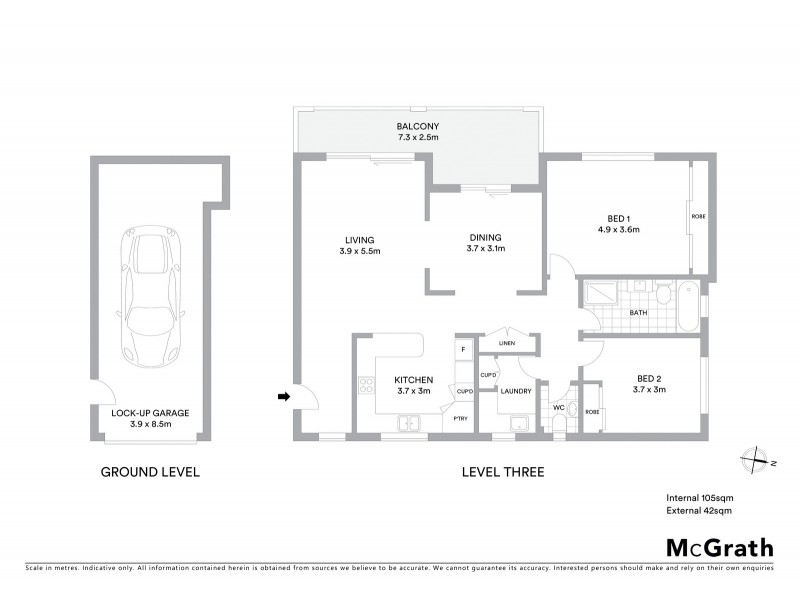 15/60 Bourke Street, North Wollongong NSW 2500 Floorplan