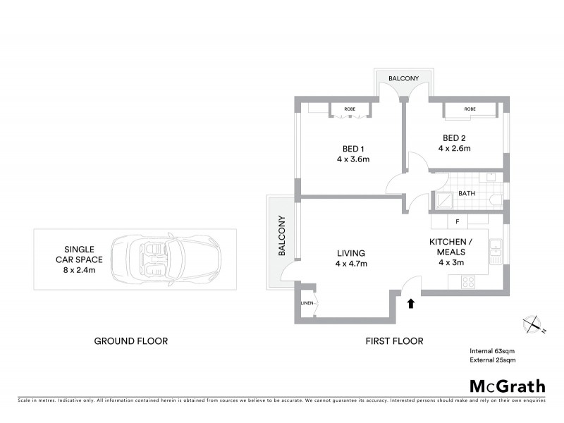 2/53 Corrimal Street, Wollongong NSW 2500 Floorplan