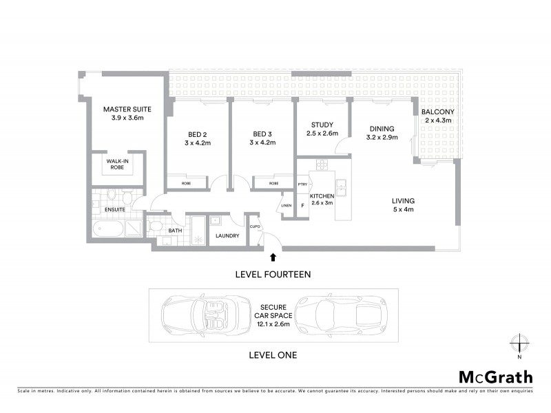 1401/26 Burelli Street, Wollongong NSW 2500 Floorplan