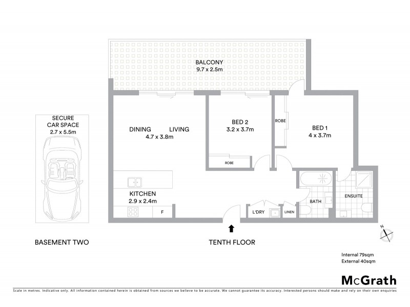 1005/30 Burelli Street, Wollongong NSW 2500 Floorplan