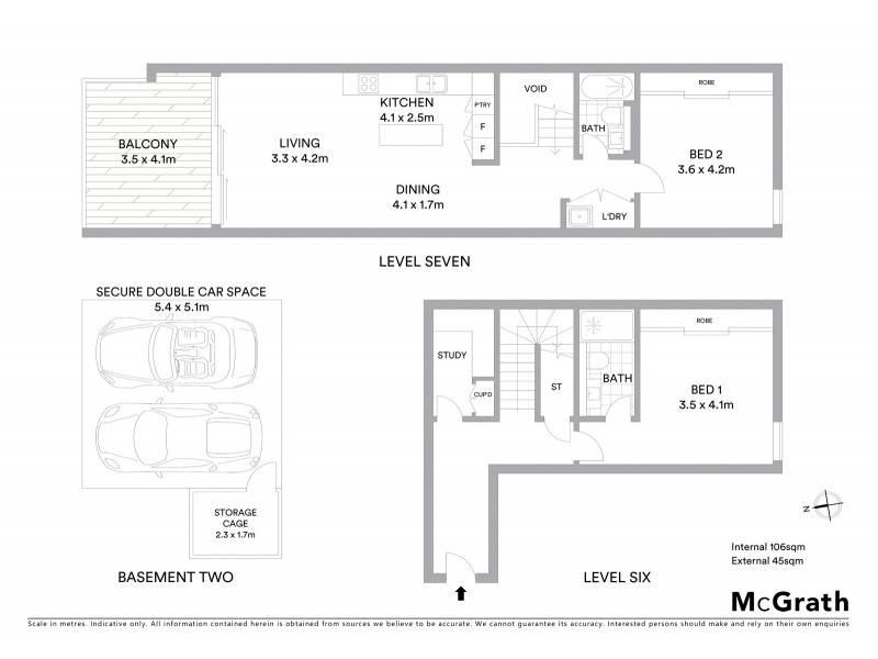 609/53 Crown Street, Wollongong NSW 2500 Floorplan