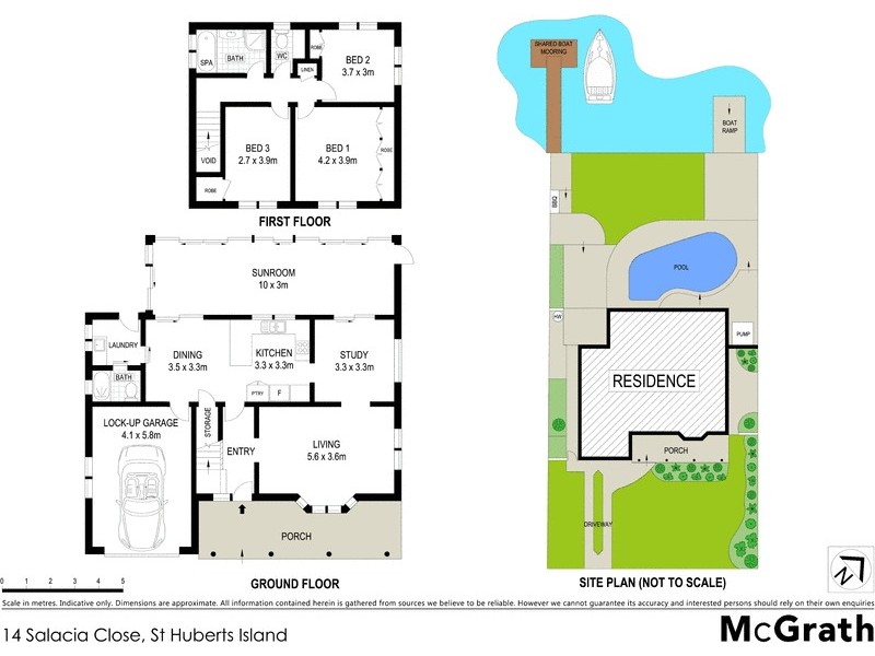 14 Salacia Close, St Huberts Island NSW 2257 Floorplan