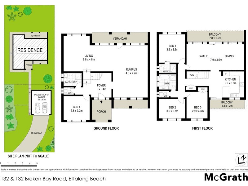 130 and 132 Broken Bay Road, Ettalong Beach NSW 2257 Floorplan