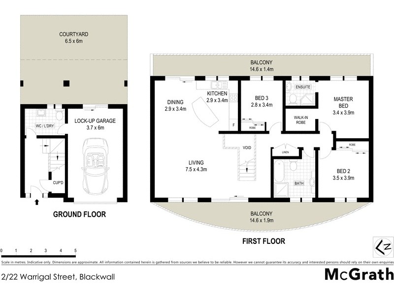 2/22 Warrigal Street, Blackwall NSW 2256 Floorplan