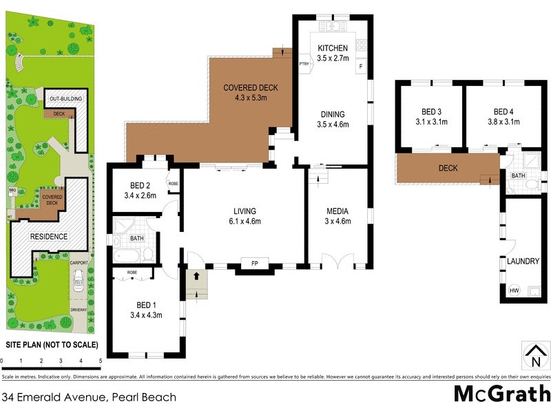 34 Emerald Avenue, Pearl Beach NSW 2256 Floorplan