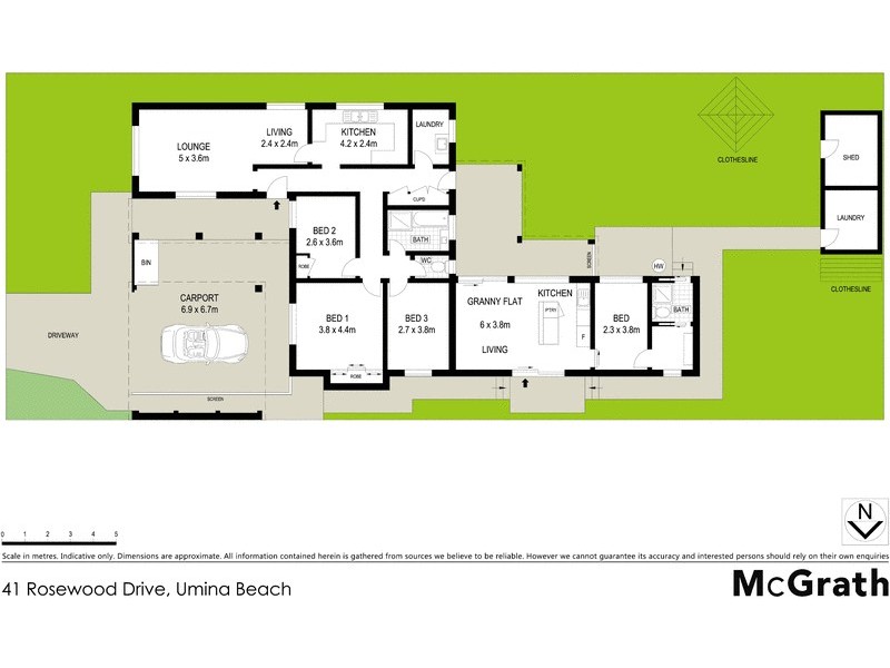 41 Rosewood Drive, Umina Beach NSW 2257 Floorplan