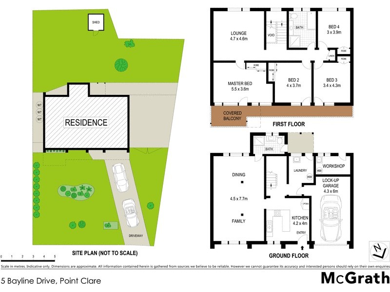 5 Bayline Drive, Point Clare NSW 2250 Floorplan