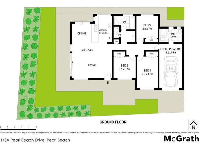 1/3A Pearl Beach Drive, Pearl Beach NSW 2256 Floorplan