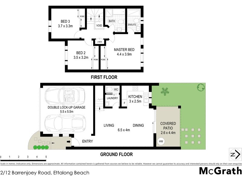 2/12 Barrenjoey Road, Ettalong Beach NSW 2257 Floorplan