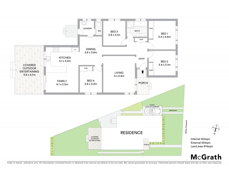 50 Robin Crescent, Woy Woy NSW 2256 Floorplan