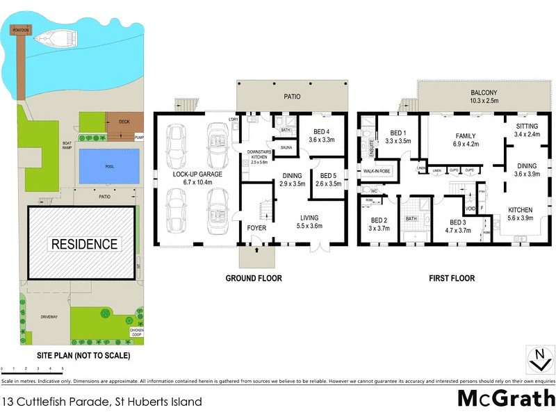 13 Cuttlefish Parade, St Huberts Island NSW 2257 Floorplan